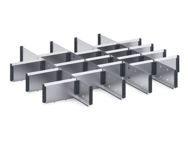 Cubio Adjustable Divider Kit 22 Compartment for Storage Cabinet - WxDxH: 800X750X100mm Galvanised Steel _SKU-43020733.51