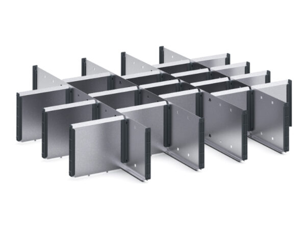 Cubio Adjustable Divider Kit 22 Compartment for Storage Cabinet - WxDxH: 800X750X150mm Galvanised Steel _SKU-43020734.51