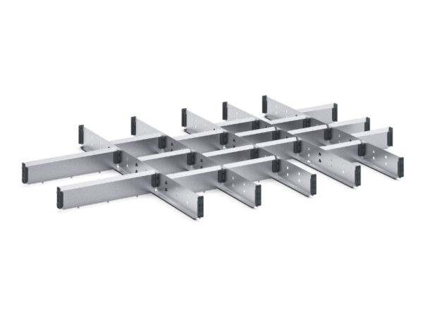 Cubio Adjustable Divider Kit 23 Compartment for Storage Cabinet - WxDxH: 1050X750X75mm Galvanised Steel _SKU-43020738.51