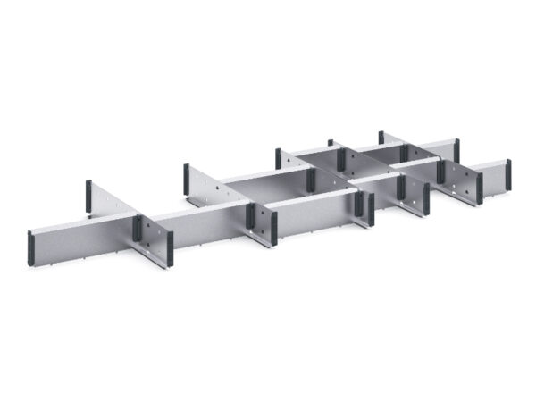 Cubio Adjustable Divider Kit 16 Compartment for Storage Cabinet - WxDxH: 1300X525X100mm Galvanised Steel _SKU-43020741.51