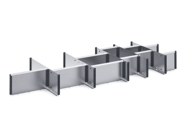 Cubio Adjustable Divider Kit 16 Compartment for Storage Cabinet - WxDxH: 1300X525X150mm Galvanised Steel _SKU-43020742.51