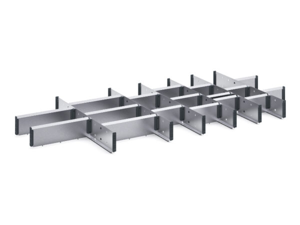 Cubio Adjustable Divider Kit 24 Compartment for Storage Cabinet - WxDxH: 1300X650X100mm Galvanised Steel _SKU-43020744.51
