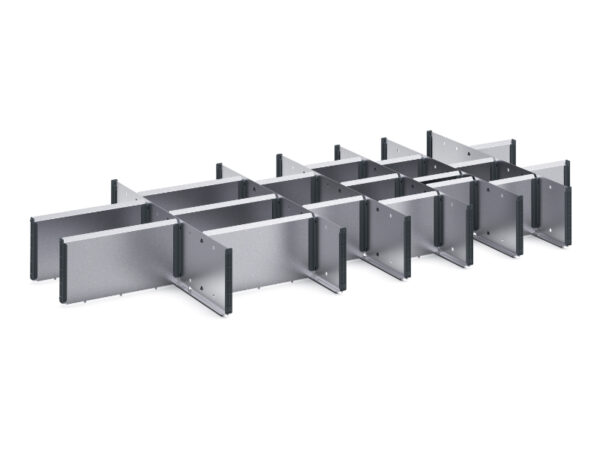Cubio Adjustable Divider Kit 24 Compartment for Storage Cabinet - WxDxH: 1300X650X150mm Galvanised Steel _SKU-43020745.51