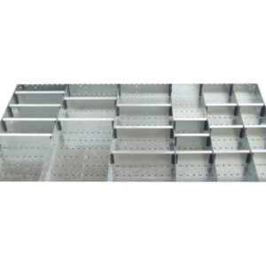 Cubio Adjustable Divider Kit 24 Compartment for Storage Cabinet - WxDxH: 1300X750X75mm Galvanised Steel _SKU-43020747.51