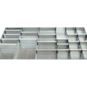 Cubio Adjustable Divider Kit 24 Compartment for Storage Cabinet - WxDxH: 1300X750X100mm Galvanised Steel _SKU-43020748.51