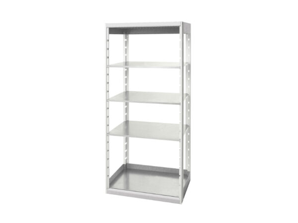 Cubio Shelving Bay with 4 Shelves. WxDxH: 800X525X2000mm Ral 7035 _SKU-46001002.16
