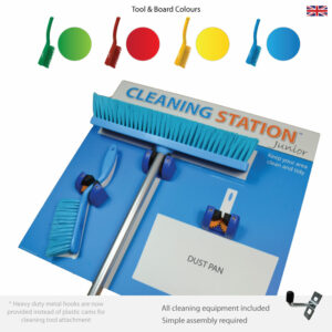 5S Cleaning Station Shadow Board – Junior 3 Edition (Cleaning Tools Included) KIT - SKU 11785