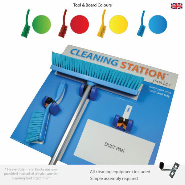 5S Cleaning Station Shadow Board – Junior 3 Edition (Cleaning Tools Included) KIT - SKU 11785