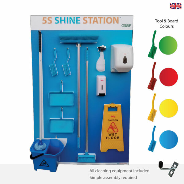 5S Cleaning Station - Platinum Edition (Cleaning Tools Included) - SKU 10843