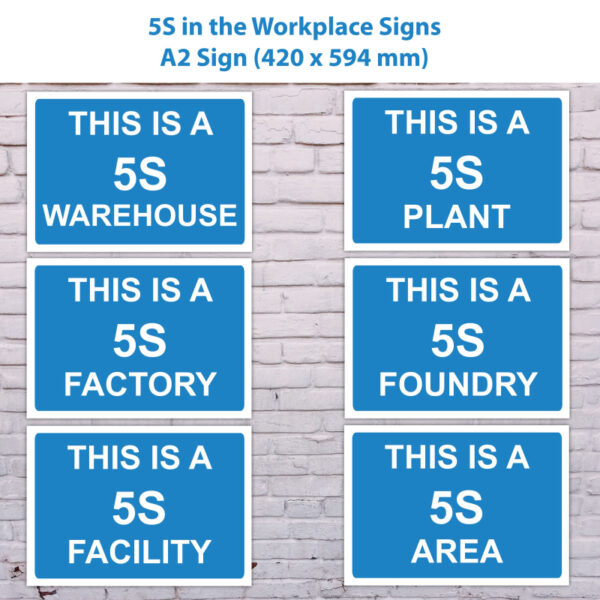 5S Signs - A2 Sign - SKU 7113