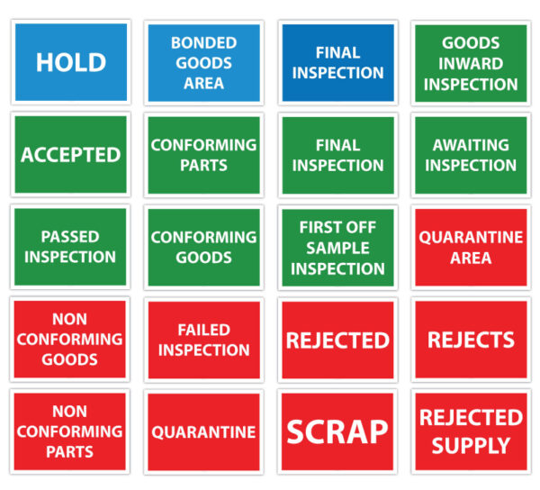 Quality Control Sign - Wall or Anti-Slip Floor Sign A1 (594 x 841mm) - SKU 8545