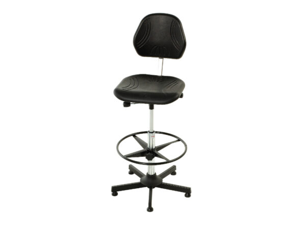 Commercial Chairs - Industrial Chair Comfort Vinyl (Height 630-890). WxDxH: 500X500X1490mm Black _SKU-88601009