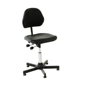 Industrial Chair Comfort Vinyl - Industrial Chair (Height 460-590). WxDxH: 500X500X1190mm Black _SKU-88601010