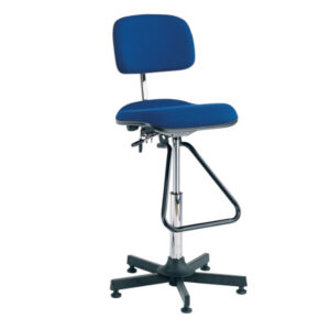 Warehouse Chair - Industrial Chair Fabric (Adjustable Height 630-890). WxDxH: 500X500X1390mm Blue _SKU-88601011