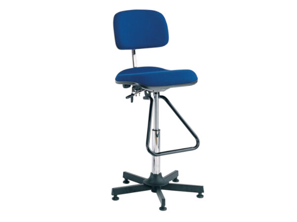 Warehouse Chair - Industrial Chair Fabric (Adjustable Height 630-890). WxDxH: 500X500X1390mm Blue _SKU-88601011