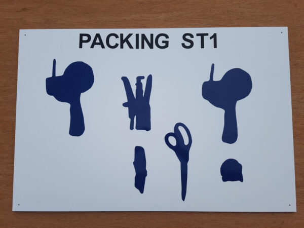 Tool Shadow Board Templates - Self Adhesive Vinyl 305mm x 5m - SKU 8899 - Image 4