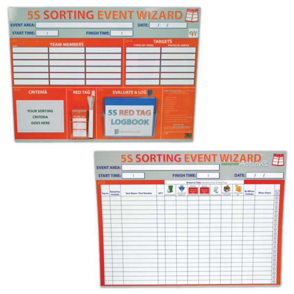 5S Sorting Event Wizard Event Boards_SKU-9508