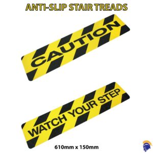 Anti Slip Stairs - Self Adhesive Cleats - 610mm x 150mm   SKU-F1216