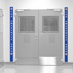 FOD Sign Banner for FOD Awareness Zones - 2000mm x 100mm - SKU-F232