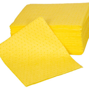 Quickly respond to chemical spills and leaks with these Bonded and Perforated Chemical Spill Absorbent Pads - SKU CBV-100