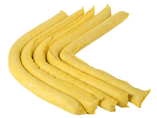 Quickly respond to chemical spills and leaks with these Bonded and Perforated Chemical Spill Absorbent Socks - SKU CST20