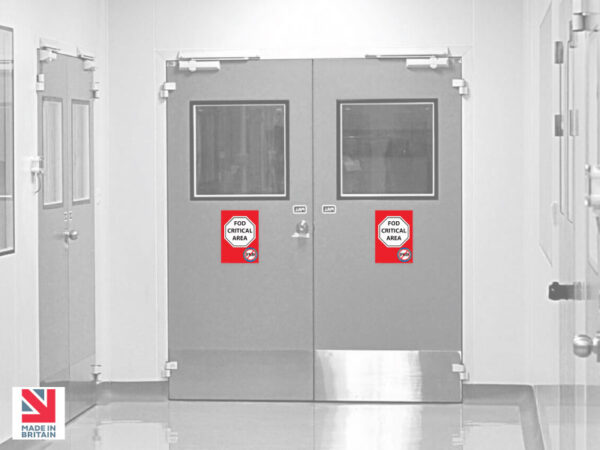 FOD Sign Kit - Stickers and Signs for FOD Critical Area - SKU-F244 - Image 3