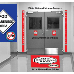 FOD Awareness Blue Sign Kit - SKU-F268