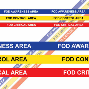FOD Area Zone Floor Marking Tape SKU-F2968