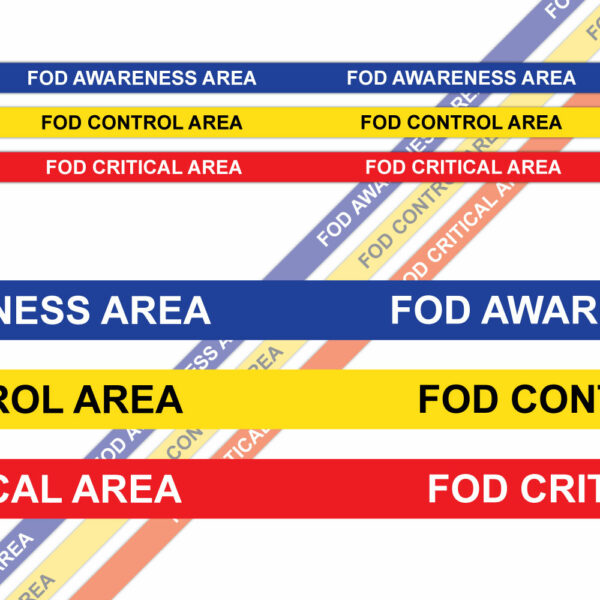 FOD Area Zone Floor Marking Tape SKU-F2968