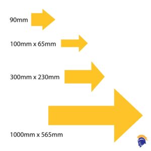 Arrow Floor Stickers - Invictus Tiger  SKU-F2308