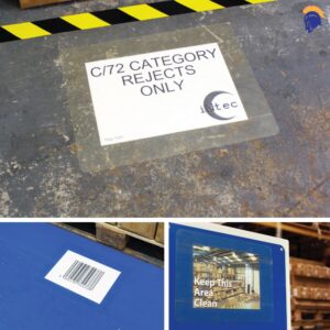 Self Adhesive Anti Slip Sign Display  - The perfect DIY Warehouse or Factory Floor and Wall Sign Solution!   SKU-F2476