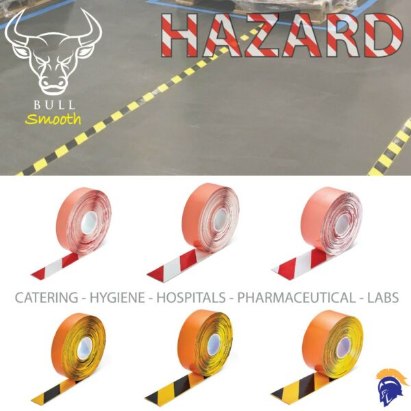 Invictus Bull Heavy Duty Floor Caution Tape with Smooth Surface  SKU-F1840