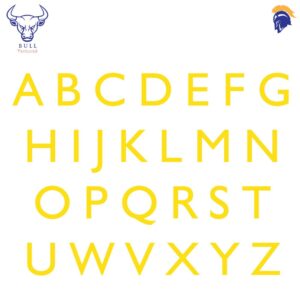Invictus Bull Heavy Duty Floor Marking Letters for areas of Extreme High Traffic   SKU-F1804