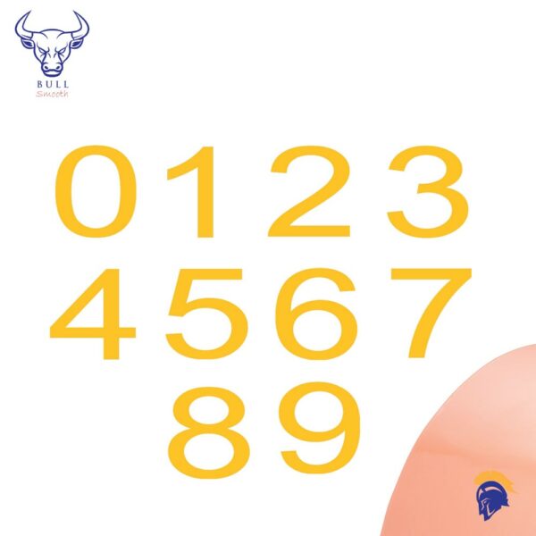 Invictus Bull Smooth Warehouse Floor Marking Numbers - Non Textured Finish  SKU-F1972