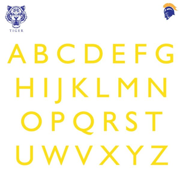 Tough but low profile Self Adhesive 5S Warehouse Floor Marking Letters. Quick and Easy to Install - Invictus Tiger SKU-F2332