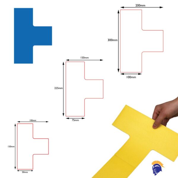 Invictus Bear Self Adhesive Floor Marking Tape - High Traffic Floor Marking Tape joint T Junction for F1984 Floor Tape  SKU-F2056