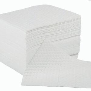 Poly Wrapped Single Weight Oil and Fuel Absorbent Spill Control Pads. Ideal for easy clean-up of everyday spills and leaks - SKU OBV-200