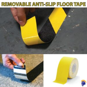 Removable Anti Slip Tape - Anti Slip Tape Removable Safety Grip in Black or Yellow / Black Harzard   SKU-F1204
