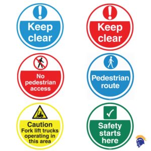 Warehouse Floor Markers 450mm diameter Warehouse marker designs   SKU-F2524