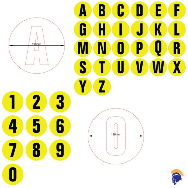 Warehouse Floor Markers 190mm diameter Warehouse marker   SKU-F2512 - Image 6