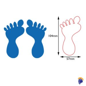 Foot Step Floor Stickers have endless applications. Perfect for Factories and Warehouses! Invictus Tiger (Per Pair) SKU-F2320