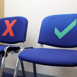 Cross and Tick Floor Marker Signs - Invictus Tiger Tape  SKU-F2200