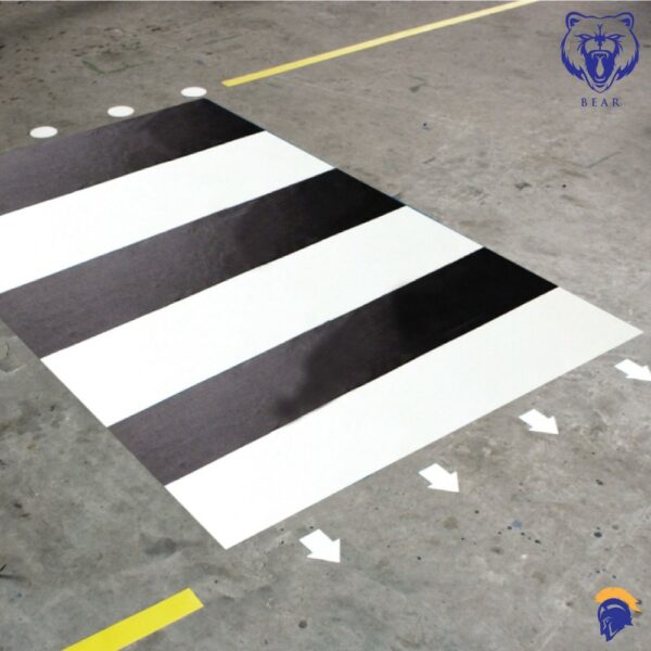 Warehouse Zebra Crossing - 300mm wide x 1m long section   SKU-F2092