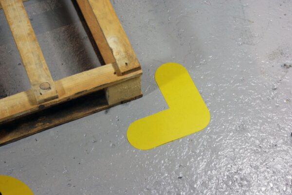 Yellow 5S Corner Pallet Markers   SKU-F2488 - Image 2
