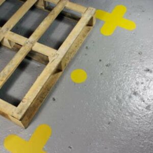 Yellow 5S Corner Pallet Markers   SKU-F2488